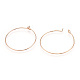 Long-Lasting Plated Brass Hoop Earrings Findings KK-K204-179LG-NF-4