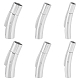 Unicraftale Smooth Surface 304 Stainless Steel Bayonet Clasps STAS-UN0007-62P-1