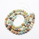 Brins de perles d'amazonite à fleurs naturelles givrées G-L460-01-8mm-2