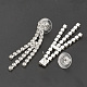 Kits de bijoux avec clous d'oreilles et collier avec strass de mariage à la mode SJEW-S042-10-6