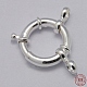 925 cierre de anillos de resorte de plata esterlina STER-A007-13B-1