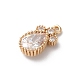 Pendentifs en laiton et verre&nbsp;KK-C062-094G-2