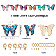 Kits de fabricación de colgantes de mariposa diy de sunnyclue DIY-SC0014-17-2