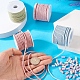 Kit de fabrication d'élastiques à cheveux de couleur macaron diy DIY-TA0004-55-5