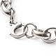 304 bracelets chaîne rolo en acier inoxydable pour femme BJEW-JB06673-01-5