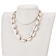 Cowrie Shell Beaded Necklaces X-NJEW-JN02293-5