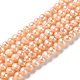 Fili di perle di perle d'acqua dolce coltivate naturali PEAR-E018-79A-1