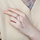 Shegrace 925 anillos de plata esterlina JR730A-5