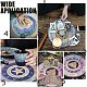 AHANDMAKER 11 Inch Large Tray Resin Silicone Molds Constellation Compass Tarot Divination Molds with Accessories for Making Faux Agate Tray Tray Home Divination Decorations DIY-PH0028-22-6
