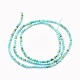 Chapelets de perles en turquoise naturelle G-O166-17-2mm-2
