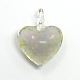 Corazón colgantes de cristal de murano hecho a mano LAMP-L028-07-3