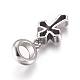 304 Stainless Steel European Dangle Charms OPDL-G010-03AS-2