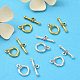 20Pcs 2 Colors Tibetan Style Alloy Toggle Clasps FIND-YW0004-22-4