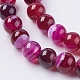 Natural Striped Agate/Banded Agate Beads Strands G-G582-10mm-09-3