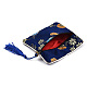 Bolsa de regalo de bolsa de joyería con cremallera de borla de brocado chino ABAG-F005-08-4