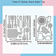 炭素鋼カッティングダイステンシル  DIYスクラップブッキング用  フォトアルバム  装飾的なエンボス紙カード  食器  101~102x66~105x0.8mm  2個/セット DIY-WH0309-1674-6