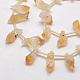 Chapelets de perles de citrine naturelle G-K109-06-C-3