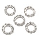 Perles de placage en laiton avec zircone cubique de micro pave KK-A186-01A-P-2