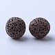 Unwaxed Natural Lava Rock Beads G-F325-16mm-10-1