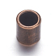 チベット風合金ビーズ  カドミウムフリー＆鉛フリー  コラム  赤銅色  9x8mm  穴：6mm TIBEP-A101917-R-LF-1