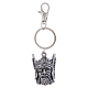 Porte-clés pendentif en alliage de zinc général borgne viking KEYC-WH0004-96AS-1