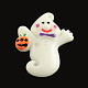 Halloween-Thema Geist mit Kürbis Jack-o'-Laterne Harz Cabochons X-CRES-Q162-18-1