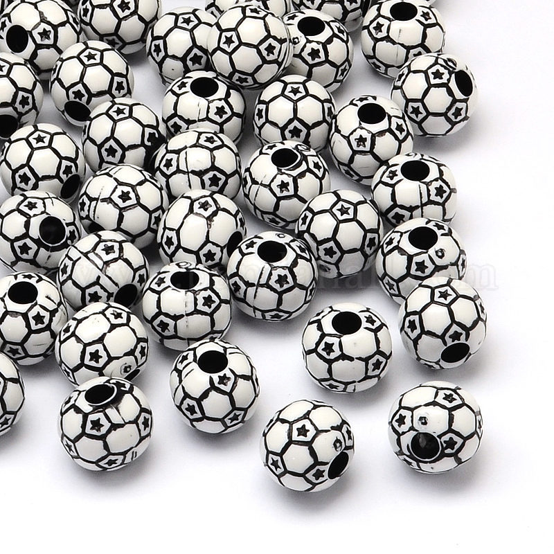 10 Soccer Colored Beads for a Vibrant and Personalized Game