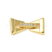 Латунные микро проложить кубического циркония раз за застежками KK-P290-21G