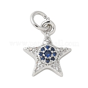 Латунные микро проложить кубического циркония подвески KK-U056-41P