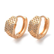 Серьги-кольца из латуни со стразами EJEW-K256-83KCG
