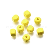 Спрей окрашены деревянные бусины WOOD-P021-01A-27