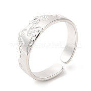 201 Stainless Steel Open Cuff Ring RJEW-E063-41P