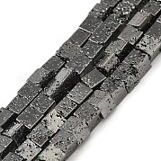 Гальванические бусины из натуральной лавы G-L606-E02-01E