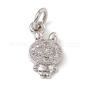 Латунные микро проложить кубического циркония подвески ZIRC-F132-78P