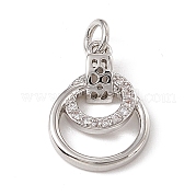 Латунные микро проложить кубического циркония подвески ZIRC-F132-79P