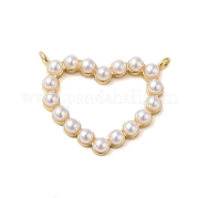 Подвески из латуни и стекла с жемчугом KK-S372-09G