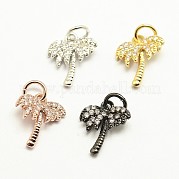 Латунь микро проложит класс Aaa кубического циркония подвески KK-P057-06-NR