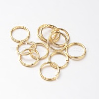 NBEADS 500pcs Stainless Steel Gold Open Jump Rings Connectors Jewelry Findings  for Jewelry Making(5x0.7mm, 3.6mm Inner Diameter) 