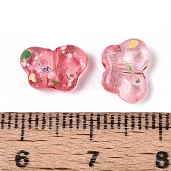 Perles acryliques transparentes peintes à la bombe&nbsp;OACR-N149-01F