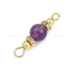 5 stücke 5 arten natürliche grüne aventurin & rose quarz & amethyst & gefärbt weiß jade & citrin runde stecker charms&nbsp;PALLOY-JF04362