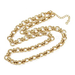 Bracelets à maillons en acier inoxydable 304&nbsp;BJEW-H207-01B-G