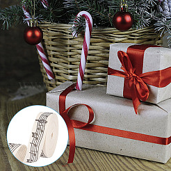 Nastro in poliestere con stampa di note musicali&nbsp;OCOR-WH0091-25