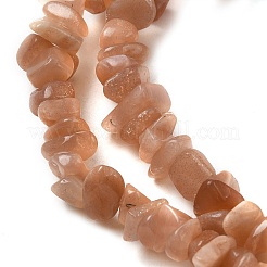 Natürliche sunstone Chip-Perlen Stränge&nbsp;G-E271-87