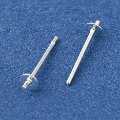 Ricerca di orecchini a bottone in ottone&nbsp;KK-K383-02A-S