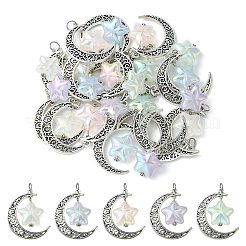 20 Uds. Colgantes acrílicos y de aleación de estilo tibetano de 5 colores&nbsp;FIND-CJ0001-17