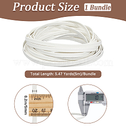 Cordon plat pliable en cuir PU de 5 m&nbsp;OCOR-WH20012-14A-07