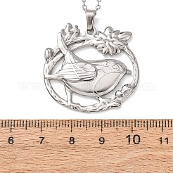 Colliers à pendentif en acier inoxydable 304 avec chaîne câble pour hommes et femmes&nbsp;NJEW-K308-03E-P