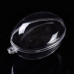 Pendentifs en plastique transparent ouvrables&nbsp;CON-K007-07C
