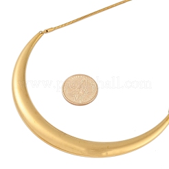 Colliers à chaîne serpent en acier inoxydable 304 avec pendentif en forme d'arc pour femmes&nbsp;NJEW-B122-03G