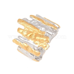 Anillos abiertos para puños de acero inoxidable 304&nbsp;RJEW-Z137-05GP-01